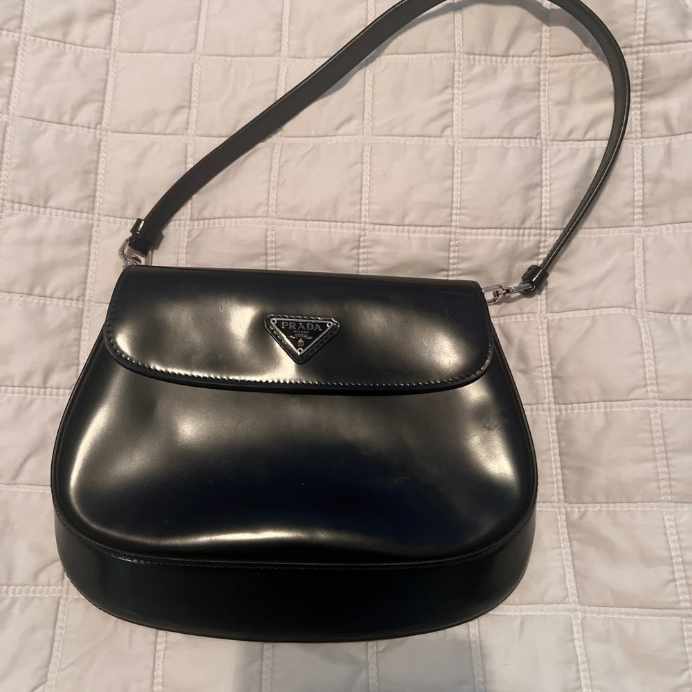 Super cute authentic prada little black bag